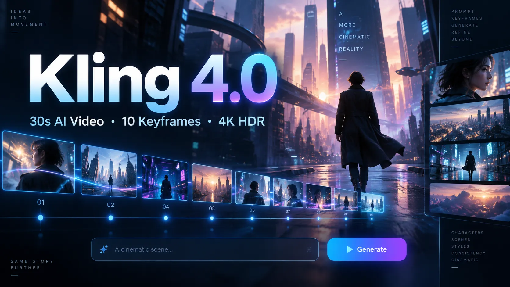 Kling 4.0 Is Coming: 30-Second AI Video, 10 Keyframes, 4K HDR, and What Actually Matters