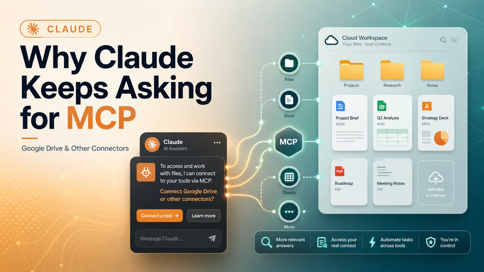 Why Claude Keeps Asking You to Connect MCP to Google Drive