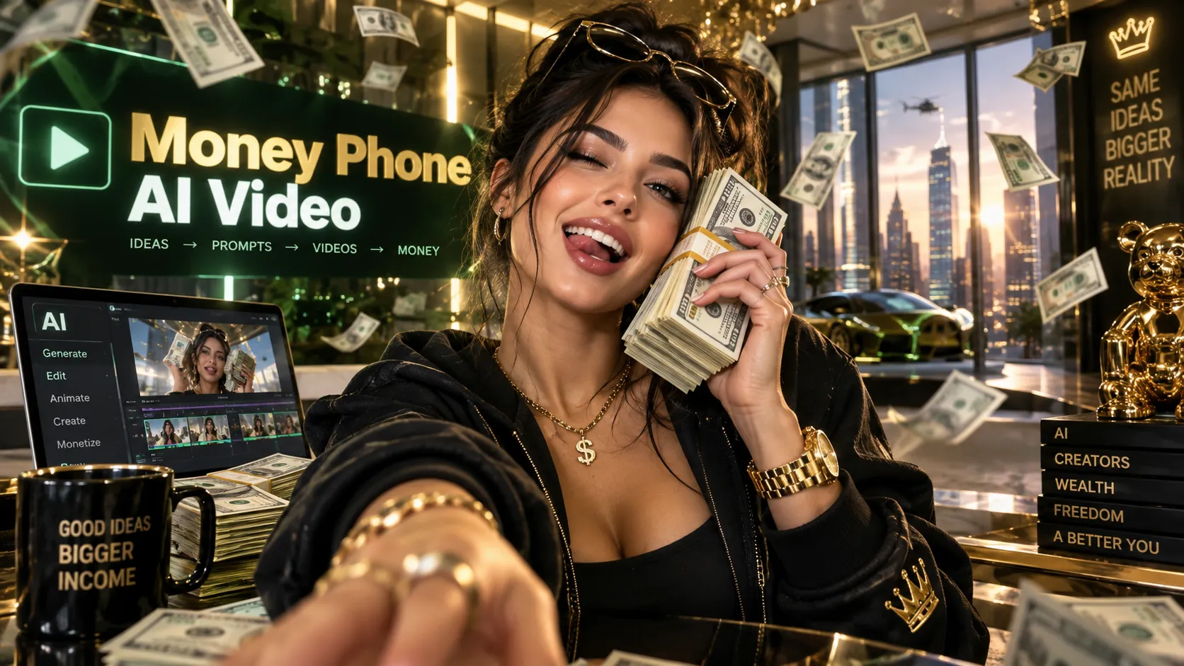 Money Phone AI Video: How to Create the Viral Cash Phone Meme With AI (Prompts & Tutorial)