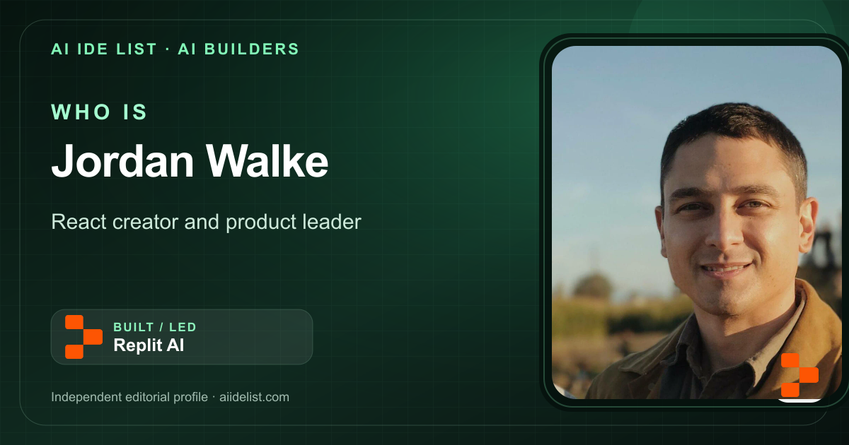 Who Is Jordan Walke? React Creator and Replit Product Leader