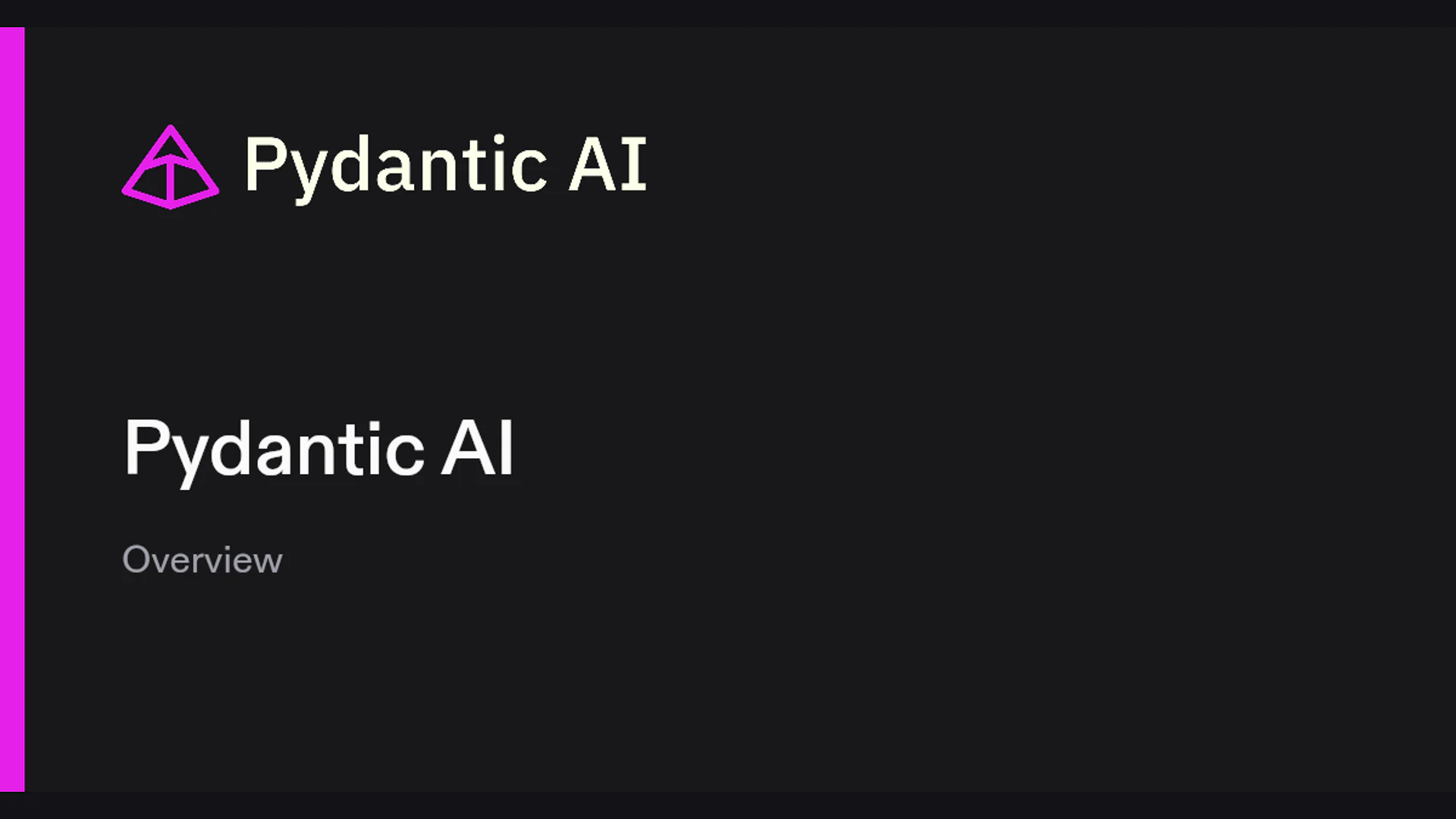Pydantic AI preview